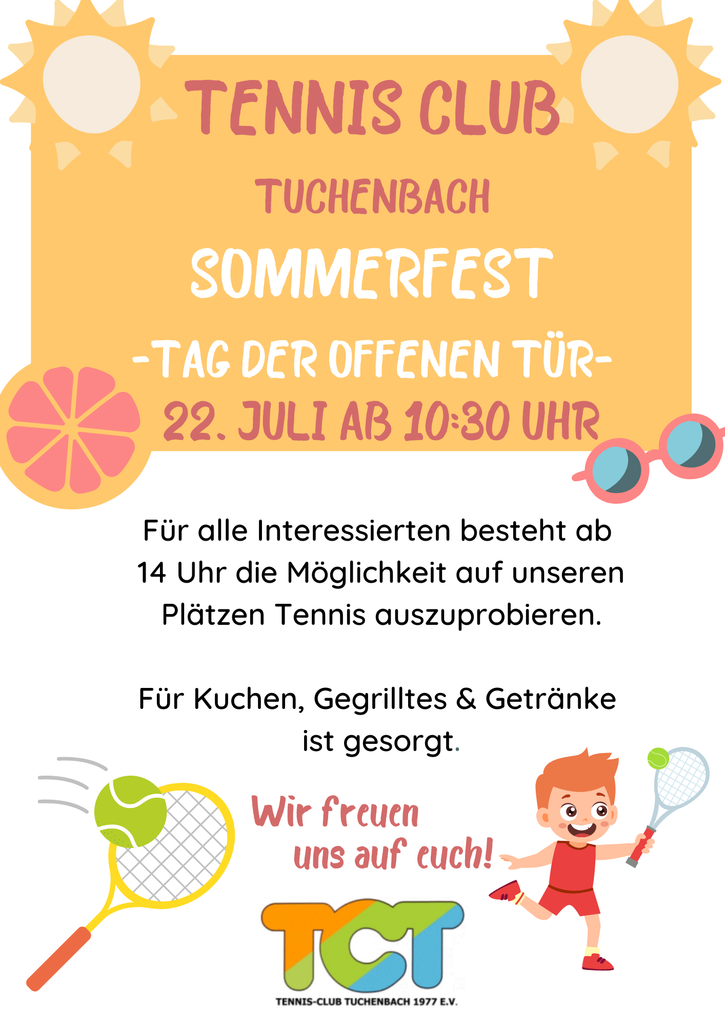 Tennis Sommerfest aktuell